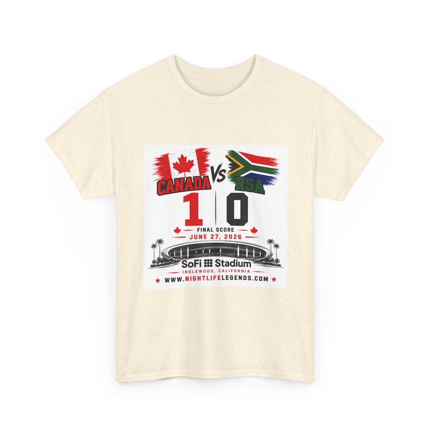 Canada Soccer T‑Shirt — Team Canada 2026 Soccer Fan Tee (Canada vs SA Score)