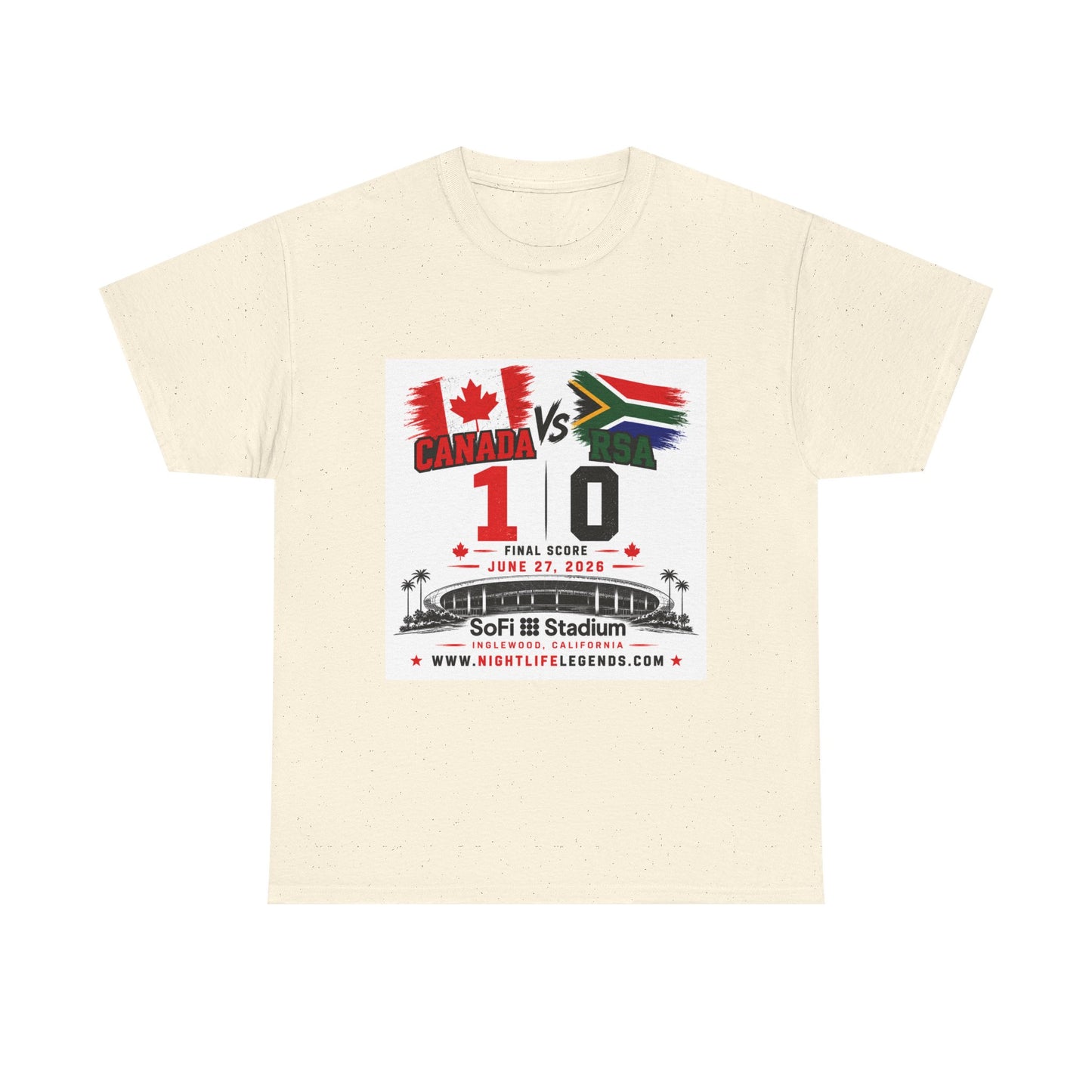 Canada Soccer T‑Shirt — Team Canada 2026 Soccer Fan Tee (Canada vs SA Score)
