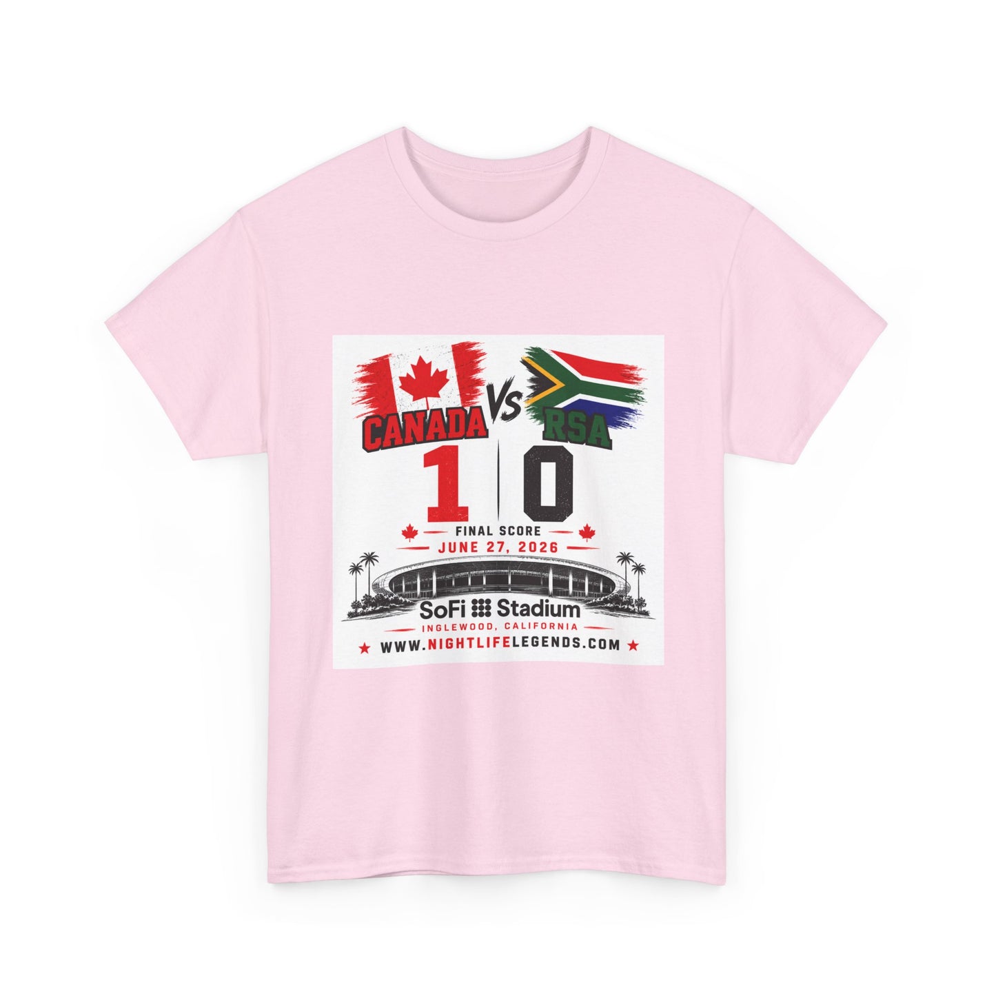 Canada Soccer T‑Shirt — Team Canada 2026 Soccer Fan Tee (Canada vs SA Score)