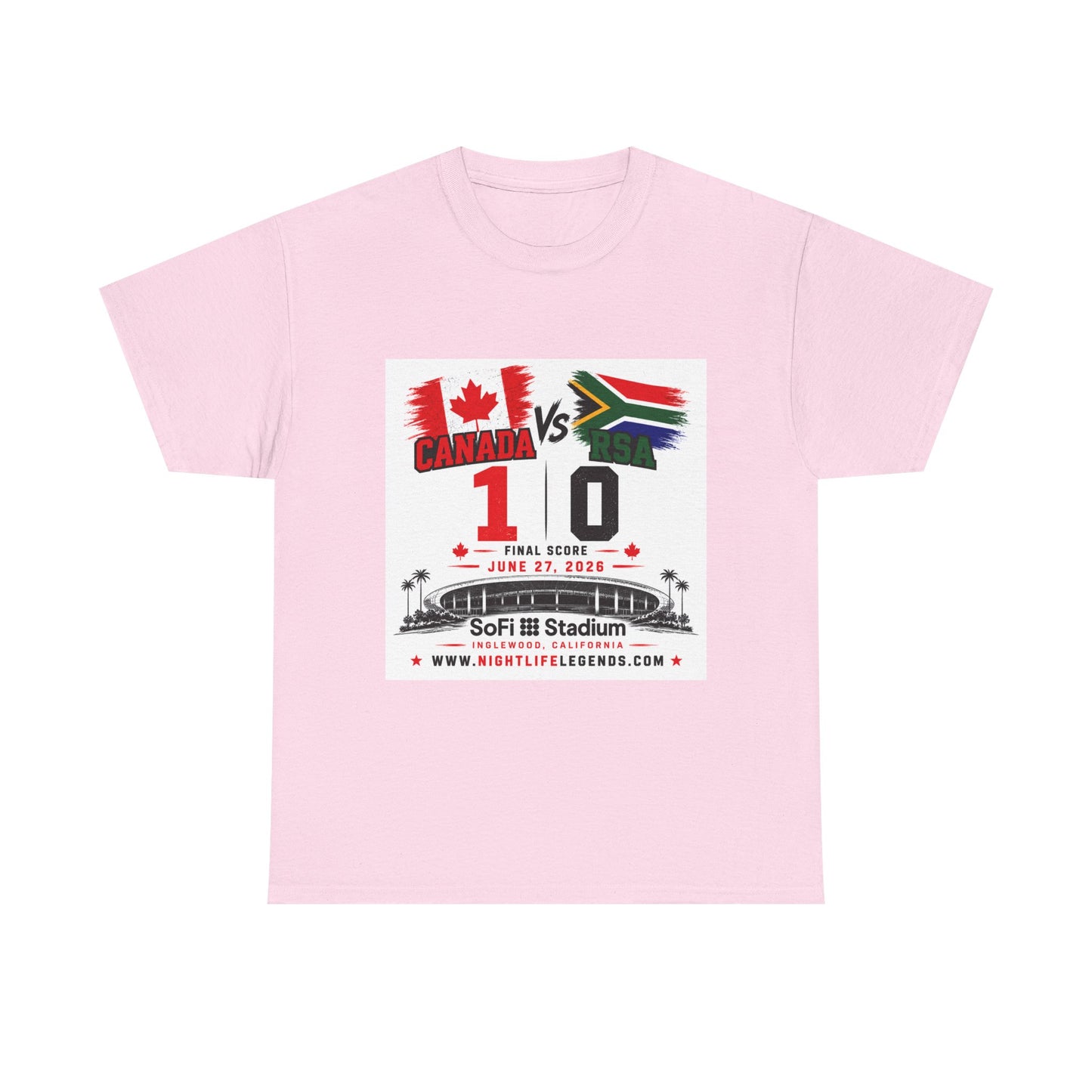 Canada Soccer T‑Shirt — Team Canada 2026 Soccer Fan Tee (Canada vs SA Score)