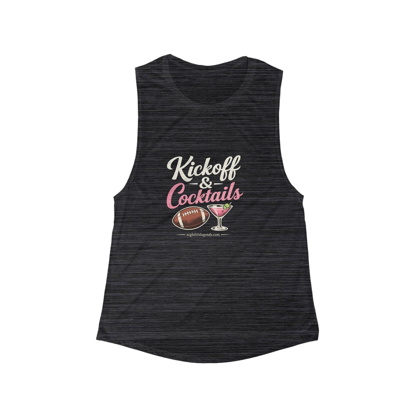 Women's Flowy Football Fan Tank — 'Lady Who Loves Football'